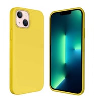 Apple iPhone 14 Plus 6.7'' İçi Kadife Silikon Kılıf Sarı