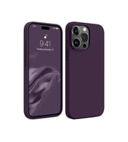 Apple iPhone 15 Pro Max Kılıf First Silikon - Mürdüm