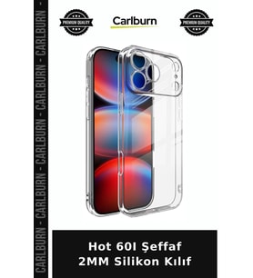 Hot 60I Şeffaf 2MM Silikon Kılıf Cep Kılıfı Cihaz Koruma