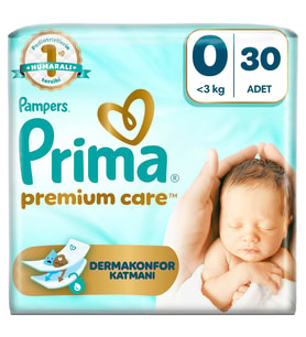 Prima Bebek Bezi Premium Care 0 Numara 30 Adet