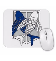 Attack On Titan Survey Corps Fish Of Freedom Mouse Pad
