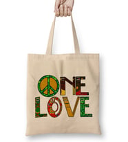 Peace Barış Simge One Love Rasta 01 Bez Çanta Uzun Saplı