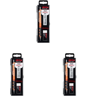 Rotring Tikky Mekanik Kurşun Kalem, Uç Ve Silgi Seti, 0,7 Mm Kalem, 2B Uç, Orta Boy Silgi, Neon Turu