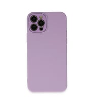 Mey İthalat® iPhone 12 Pro Kılıf Lansman Glass Kapak - Lila