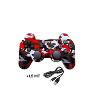 Ps3 Dual-shock Gamepad Yeni Nesil Kol Desenli Joystıck Oyun Kolu PC + 1.5 MT Şarj Kablosu HEDİYE