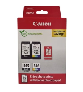 Canon PG-545 CL-546 Photo Value 2'li Mürekkep Kartuş