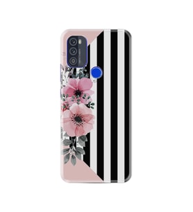 Reeder P13 Blue Max 2021 Kılıf Resimli Desenli Baskılı Silikon Kılıf Flowers 4 1390