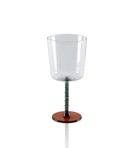 The Mia Line Şarap Kadehi Yeşil 300 ml (Şeffaf)