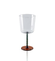 The Mia Line Şarap Kadehi Yeşil 300 ml (Şeffaf)