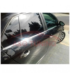 VW Jetta Krom Cam Çıtası Tk 2006-2011 4 Prç Paslanmaz Çelik