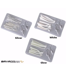 Savage Gear Lrf Micro Sandeel Kit 12 Adet(1+1.5+5) Suni Yem White (50346)
