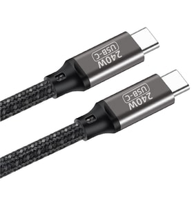 Zore QG02 Type-C to Type-C PD3.1 Data Kablosu 240W 480Mbps 1 Metre (Siyah)