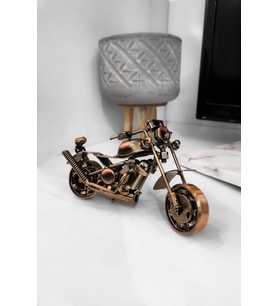 Metal Eskitme Motosiklet Biblo, Dekoratif Rulmanlı Küçük Boy