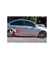 FORD FOCUS 2 SEDAN MARŞPİYEL  Uyumlu SAĞ SOL TAKIM FİBERGLASS BOYASIZ