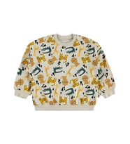 Civil Baby Hayvanlar Empirme 6-18 Ay Sweatshirt - Bej 12-18 Ay (Taş)