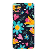 PrintiFy Samsung Galaxy M31s ile Uyumlu Retro Color 1  Kamera Korumalı Şeffaf  Kılıf