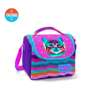 Coral High Thermo Beslenme Çantası Mor Pembe Kedi Desenli 11859 (Karışık)