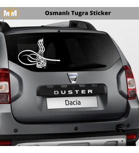 Osmanlı Tuğra Oto Sticker 15 CM