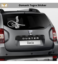 Osmanlı Tuğra Oto Sticker 15 CM