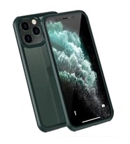 iPhone 12 Pro Kılıf Ön Arka Tam Kapatan Premium 360 Tam Koruma Lüx Kapak (Siyah)