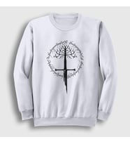 Presmono Unisex Beyaz Narsil Yüzüklerin Efendisi The Lord Of The Rings Sweatshirt 252971tt (Beyaz)