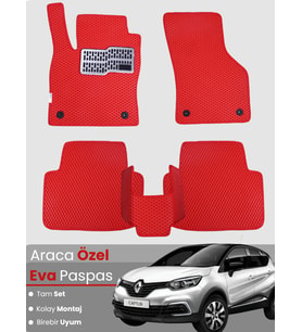 RENAULT CAPTUR 1 (2013-2019) Uyumlu EVA Paspas Tam Set–Araca Özel,Oto Paspas