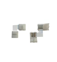 10 mm RGB Şerit L Birleştirme Aparatı Lehimsiz 4 Pin 10 Adet