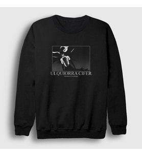 Presmono Unisex Siyah Ulquiorra Anime Bleach Sweatshirt 128378tt