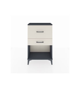 Arges Komodin 2 Çekmeceli 60x30x96 Antrasit-Aytaşı