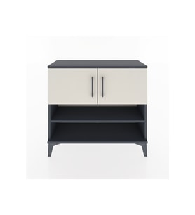 Arges Şifonyer 3 Raflı 2 Kapaklı 88x30x80 Antrasit-Aytaşı