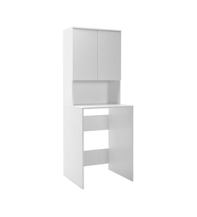 Adore Mobilya Çamaşır Makinesı Dolabı-Mat Beyaz 65x182x60 cm (GxYxD)