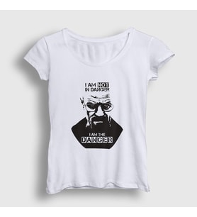 Presmono Kadın Beyaz Danger Breaking Bad T-Shirt 184398tt