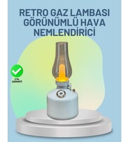 Renkli Led Işıklı Retro Gaz Lambası Aroma Terapi Mist Maker