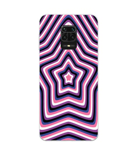 Redmi Note 9 Pro / 9s Uyumlu Yıldız Tasarımlı Şeffaf Telefon Kılıfı