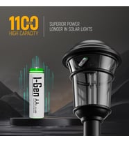 I-Gen B154 2 Adet AA 1100 mAh Şarjlı Kalem Pil 1.2V Ni-MH Solar Aydınlatma Uyumlu