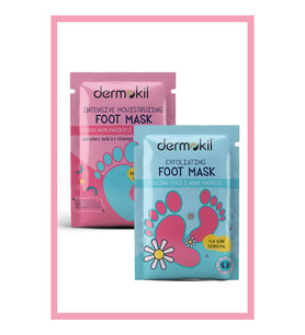Dermokil Peeling Etkili ( Soyulabilir ) Ayak Maskesi 30 ml + Yoğun Nemlendirici Ayak Maskesi 30 ml 2 ' li Set