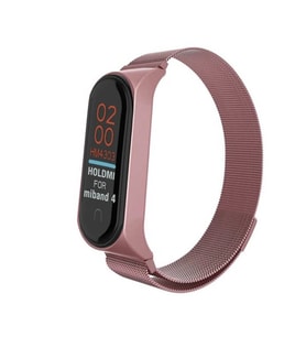 Xiaomi Mi Band 3 Metal Mıknatıslı Kordon (Gül Ağacı)