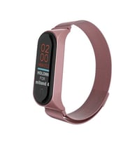 Xiaomi Mi Band 3 Metal Mıknatıslı Kordon (Gül Ağacı)