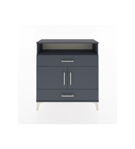 Arges Şifonyer 3 Raflı 2 Çekmeceli 2 Kapaklı 88x30x96 Antrasit-Antrasit