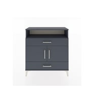 Arges Şifonyer 3 Raflı 2 Çekmeceli 2 Kapaklı 88x30x96 Antrasit-Antrasit
