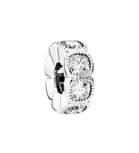 Nur Silver Baget Taşlı Pave Gümüş Charm NUR-BL00245