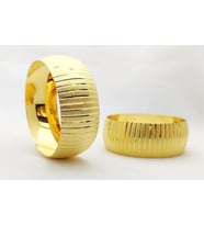 22 AYAR ALTINKAPLAMA KADIN GOLD ÖZEL TASARIM 4 CM ENİNDE BİLEZİK