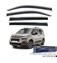 Niken Citroen Berlingo Cam Rüzgarlığı Kromlu 2018- 4'Lü