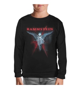 Rammstein - Rising Angel Siyah Çocuk Sweatshirt