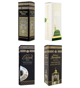 Kabe Örtüsü Kokusu Medine Ravza Kokusu Hacerül Kokusu Ve Makamı Ibrahim Kokusu Sprey 400 Ml. (Siyah)