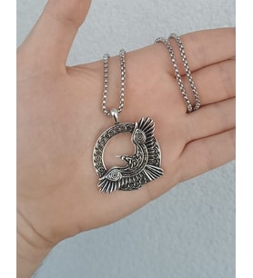 İskandinav Viking Mitoloji Kartal Figürlü Kolye