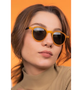 Lucia Matte Mustard Mavi Işık Filtreli Ekran Gözlüğü