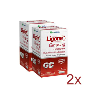 Ligone Ginseng Complex 30 Vejetaryen Kapsül x2 Adet