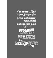 Oto Arka Cam Sticker Model 45 Beyaz 40*20 Cm