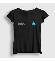 Presmono Kadın Siyah Connor Rk800 Detroit Become Human Oyun T-Shirt 446819tt